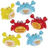 Baker Ross FX827 Krabben-Rückzieh-Renner - 6er-Packung, Rennspielzeug für Kinderparty-Tüten