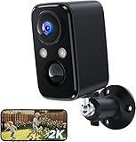 HLMNAKE Überwachungskamera Aussen Akku Kamera Kabellos: 2K WLAN Kamera Outdoor mit Bewegungsmelder - Überwachungskamera Innen mit Monitor Alarmanlage Nachtsichtfunktion - WiFi Camera