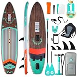 Niphean Stand up Paddle Board mit Ausgewogenem Flügeldesign und robustem SUP Zubehör, 335cm Stabil Inflatable Paddle Boards for Adults, Sup Board, Stand up Paddling Board mit Sitz, Paddleboard