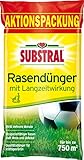 Substral Rasendünger, mit Langzeitwirkung, 100 Tage Langzeitdüngung, mit umhüllten Langzeitstickstoff, für 750 m², 15 kg