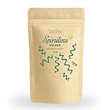 Bio Spirulina Pulver (Roh Vegan) Spirulinapulver Spirulina Algen - Algenpulver Superfood Spirulina Algen Greens Supplement Algen Pulver - Green Spirulina Powder | PureRaw 250g