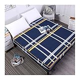 Matratzenschoner, Spannbetttuch, elastisches Band, tiefer Matratzenbezug, Bettlaken, elastisches Band (Farbe: B, Größe: 90 x 200 x 25 cm) (A 200 x 220 x 25 cm)