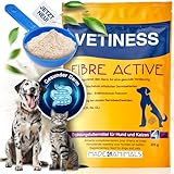 Vetiness Fibre Active 225 g für Hunde und Katzen | Probiotika Enterococcus Faecium, reguliert die Verdauung, bei Verstopfung und Durchfall, unterstützt die Analdrüsen, einfach ins Futter geben