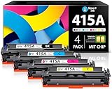 Smart Ink kompatible Tonerkartusche als Ersatz für HP 415A 415 A (Schwarz Cyan Magenta Gelb) kompatibel mit Laserjet Pro MFP M479fdw M479fdn M479fdw M454dw M454dn