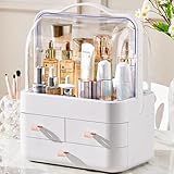 RMAN Make Up Organizer Kosmetik Beauty Organizer mit Deckel Staubdicht Wasser Multifunktionale Aufbewahrung für Schminktisch Schlafzimmer Bad Geschenk