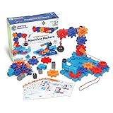 Learning Resources STEM Explorers Maschinenbauer, 50-teilig, ab 5 Jahren, Mint-Spielzeug, Mint-Bauspielzeug, Mint-Baukästen, Technikspielzeug, Spielzeug zum Selberbauen