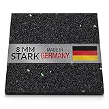 25 Stück 8 mm 90 x 90 mm Terrassenpad, Terrassenpads aus Gummi – Unterlagepads für die Unterkonstruktion ihrer Terrassen Balkon oder Gartenhütte