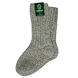 SamWo, 100% Merino-Schafwoll-Socken, dicke warme Wintersocken wie handgestrickt, SWS 44-45 ly