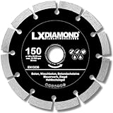 LXDIAMOND Diamant-Trennscheibe 150mm x 22,23mm - für Winkelschleifer Mauernutfräse Schlitzfräse - Diamantscheibe zum Trennen von Stein Beton Ziegel Mauerwerk - 150 mm Steinscheibe in Profi Qualität