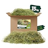 napfpower 5 kg Heu direkt vom Hof | 1. Schnitt Wiesenheu aus Bayern | hochwertiges & unbehandeltes Heu für Futter & Einstreu von Kaninchen, Hamster, Meerschweinchen & Hasen