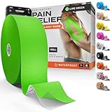 Kinesiologie-Tape: unglaubliche Unterstützung für Sport und Erholung + kostenlose Verbandanleitung – 5,1 cm und 300 m Rolle (limettengrün + kostenlose Verbandanleitung,