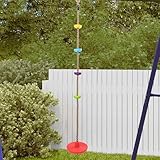 SKM Kletterseil für Kinder mit Scheibensitz und Plattformen 200 cm,Spielzeuge & Spiele, Spielzeug für draußen, Schaukeln & Spieltürme,Mehrfarbig,1.91KG,42009973