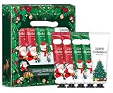 Handcreme Set, Handcreme Weihnachten Set, 5 Stück Hand Cream, Hände Fuß Feuchtigkeitscreme, Pflegende, Feuchtigkeitspflege, Weihnachtsgeschenke