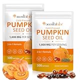 KüRbiskernöL Kapseln Pumpkin Seed Oil Capsules 600 Softgel Pumpkin Seeds Cold Pressed For Hair Growth Pumpkin Seed Extract |Naturally Rich In Essential Fatty Acids