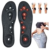 Magnetische Massage-Einlegesohlen für Fußkomfort,Magnetische Massage Gel Einlegesohlen für Herren Damen,Reflexologie Akupressur Einlagen Plantar Fasciitis Gesundheitspfle(Size:2 Pairs,Color:S:(35-39))