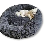 Puppery Wolke 7 Hundebett - Das Original, kuscheliges Hundekissen Hundekorb waschbar (60cm, Anthrazit)