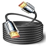 JSAUX 8K HDMI Kabel 4M, HDMI 2.1 Kabel Ultra High Speed 48Gbps, (8K@60Hz 4K@120Hz 144Hz) HDMI Kabel, eARC HDR10 HDCP 2.2 & 2.3 3D, Kompatibel mit PS5 / PS4 / X-Box/UHDTV/Blu-ray Player/Monitor