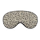 Leopard Beige Schlafmaske für Männer, Frauen, Teenager, Kinder, Nachtschlaf, Augenschatten, Komfort, für Reisen, Yoga, Nickerchen
