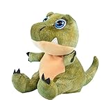 Kögler 75946 - Labertier Dino Babytooth, ca. 20 cm groß, nachsprechendes Plüschtier mit Wiedergabefunktion, plappert alles witzig nach und bewegt sich, batteriebetrieben