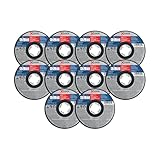 BOSCH TCWX1S450P10 X-Lock® Metall-/Edelstahl-Trennscheiben, 10 Stück, Körnung 60, Typ 1/41