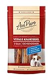 AniPuro Vitale KAURIEGEL, Leckerlis aus Ochsenziemer, hochwertig und getreidefrei, Snack mit hohem Protein-Gehalt, für große und kleine Hunde, 50g