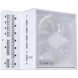 Lian Li Edge EG1000 PC Netzteil, 1000 Watt, PCIe 5.1, ATX 3.0 PSU | ATX 3.1, 80 Plus Platinum, modular, mit Sleeved Cable Kit, 12VHPWR für NVIDIA RTX, leiser Lüfter, integrierter USB Hub - Weiß