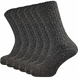 GAWILO Herren Norweger Socken (6 Paar) warme & dicke Thermosocken gegen kalte Füße | Wollsocken (DE/NL/SE/PL, Numerisch, 43, 46, Regular, Regular, braun)