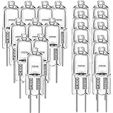 Phyachelo 20 StüCk G4 Halogen Birnen, 20 W 12 V Halogen GlüHbirnen 2 Pin Klare GlüHbirne, für Herd Beleuchtung, Signal Leuchten, Schienen