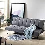 ZINUS Quinn Clic Clac Schlafsofa - 2-in-1 Klappsofa - Geeignet für Gästezimmer und kleine Räume - Dunkelgrau