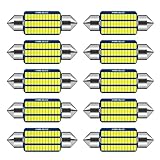 NEOVSUNY Auto LED Innenbeleuchtung, 10 Stück 41MM 600 Lumen Auto Innen Beleuchtung, 12V 3W Auto LED Glühbirne Innenraumbeleuchtung mit 36 Lampenperlen, Plug and Play Auto Innenraum Leselampe Quelle