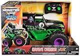 Monster Jam - Smash 'n Bash Grave Digger, Ferngesteuerter Monstertruck, der Sich beim Crash verformt und auf Knopfdruck Wieder repariert, 2,4 GHz-Steuerung, ab 4 Jahren