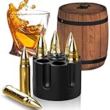 Whiskey Steine Set Geschenke für Männer, Whisky Steine für Papa Vater, Whisky Geschenk Mann Weihnachten für Bruder Opa Ehemann, Edelstahl Eiswürfel Männergeschenke