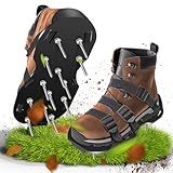 Nagelschuhe, Rasenlüfter Schuhe mit Klettverschluss, Zum Rasen belüften oder als Estrichschuhe, Rasenbelüfter Vertikutierer und Aerifizierer für Rasenbelüftung, Aerifizierer Gartenschuhe- 45mm Nagell