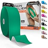 Kinesiologie-Tape: unglaubliche Unterstützung für Sport und Erholung + kostenlose Verbandanleitung – 5,1 cm und 30,5 m Rolle (Waldgrün + kostenlose Verbandanleitung,