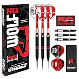 RED DRAGON Wolf Pack Messing dartpfeile mit kunststoffspitze 18g Fass 20g volles Gewicht - Dart Flights und Darts Shafts (Stiele)