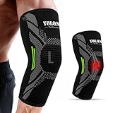 DiviDermy Tennisarm Bandage, Ellenbogenbandage, Ellbogen Bandage Herren und Damen, Bandage Ellenbogen für Sport, Ellenbogenschoner für Golferarm, Tennisarm, Fitness, Outdoor-Sportarten (Schwarz, L)