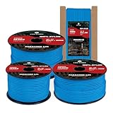 Kamu Synber Paracord 3mm x 15m Paracord 425 100% Nylon Seil Typ II Schnüre mit 3 Kern für Basteln, Outdoor, Camping, Survival | Tragkraft 192kg | Blau