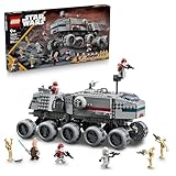LEGO Star Wars: The Clone Wars Republikanischer Juggernaut - Spielzeug mit Transportfahrzeug - Bauset mit Lichtschwert - Kreatives Konstruktionsspielzeug für Kinder und Erwachsene Fans - 75413