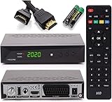 [Test GUT *] Anadol HD 222 PRO Sat Receiver - digital für Satellitenschüssel - mit AAC-LC Audio, PVR Aufnahmefunktion & Timeshift - UNICABLE, HDMI HDTV SCART, Astra Hotbird vorsortiert + HDMI Kabel