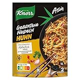 Knorr Asia Gebratene Nudeln Huhn schnelles Nudelgericht fertig in nur 6 Minuten 121 g 1 Stück