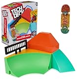 Tech Deck X-Connect-Rampenset - Quarter Bowl Ruckus, Rampenset mit authentischem Finger-Skateboard der Marke Real und Zubehör, Rampe beliebig umbaubar, ab 6 Jahren