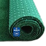 Kunstrasen 100x200 – Wetterfester Outdoor Teppich in Grün für Balkon, Terrasse & Garten | Robuster Filz Teppichboden als Rasen-Alternative