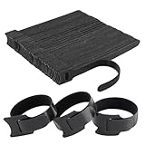 100 Stück Klettband Kabelbinder Schwarz – 150 x 12 mm Wiederverwendbare Kabelklettbinder mit Klettverschluss – Kabelmanagement für Zuhause, Büro & Garten