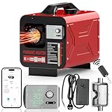 ISINEVER Diesel Luftstandheizung 8KW 12V/24V APP & Bluetooth Steuerung, LCD Display, Fernbedienung, Diesel Standheizung für Auto LKW Wohnmobil Boot RV, mit Schalldämpfer & 230V Netzteil Adapter
