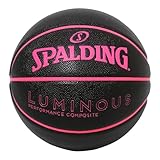 Spalding Luminous Composite Black x Pink No. 6 Ball 77-845J Basketball Basketball