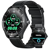 Gydom Smartwatch Herren mit Telefonfunktion Damen Rund Fitnessuhr 1.38'' Alexa Integriert Lauftraining Gewichtsmanagement 100 Sportmodi, Herzfrequenz SpO2 Stress Schlafmonitor IP68 Wasserdicht Uhr