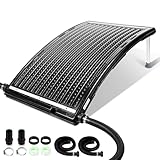 Gimisgu Sonnenkollektor Solar Poolheizung, Solarheizung 113x69x35cm Maximaler Durchfluss 10000 L/h, Pool Heizungen Solaranlage für Warmwasser, Gartendusche, Pool