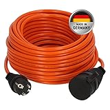 Brennenstuhl BREMAXX® Verlängerungskabel V2 außen 25m (Kabel in Signalfarbe orange, kurzfristiger Einsatz im Außenbereich IP44, einsetzbar bis -35 °C, öl- und UV-beständig, Made in Germany)