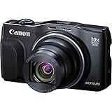 Canon PowerShot SX710 HS Digitalkamera (20,3 MPCMOS, 30-Fach Opt. Zoom, 60-Fach ZoomPlus, 7,5cm (3 Zoll) Display, Opt. Bildstabilisator, Full HD Movie 60p, WLAN, NFC) schwarz