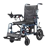 ByteTecpeak D08 Elektrorollstuhl – 10Ah Lithium-Batterie, 500W Motor, 150 kg Tragkraft, bis zu 20 km Reichweite, ideal für Alltag und Reisen, mit stoßdämpfenden Reifen und klappbaren Armlehnen.